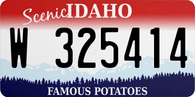ID license plate W325414