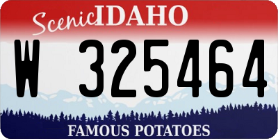 ID license plate W325464