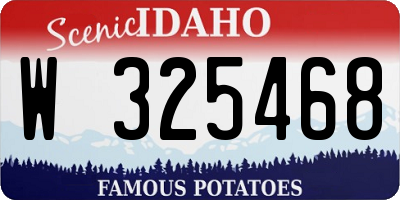 ID license plate W325468