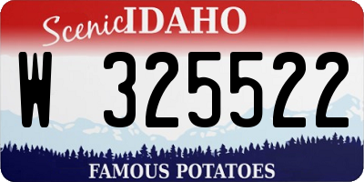 ID license plate W325522