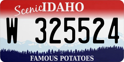 ID license plate W325524