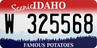ID license plate W325568