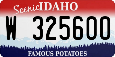 ID license plate W325600