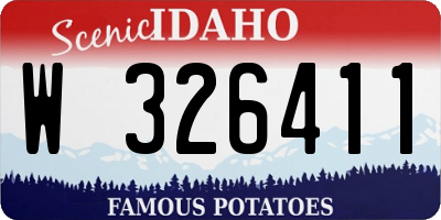 ID license plate W326411