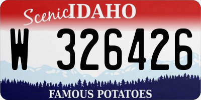 ID license plate W326426