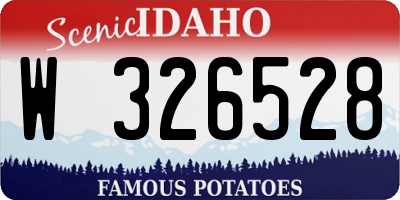 ID license plate W326528