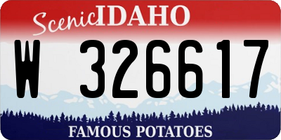 ID license plate W326617