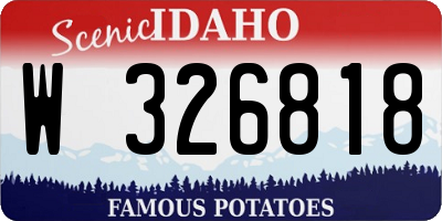 ID license plate W326818