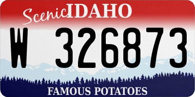 ID license plate W326873