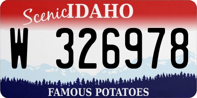 ID license plate W326978