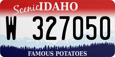 ID license plate W327050