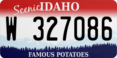 ID license plate W327086