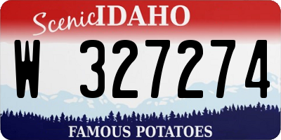 ID license plate W327274