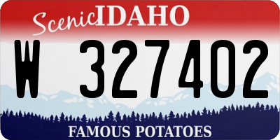 ID license plate W327402