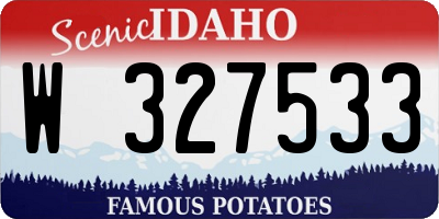 ID license plate W327533
