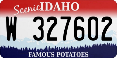 ID license plate W327602
