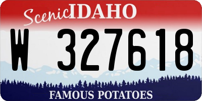 ID license plate W327618