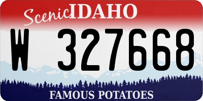 ID license plate W327668