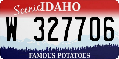 ID license plate W327706