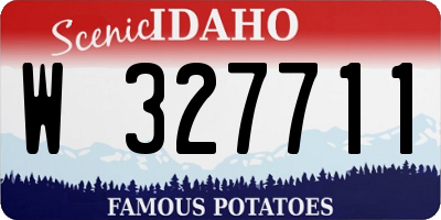 ID license plate W327711