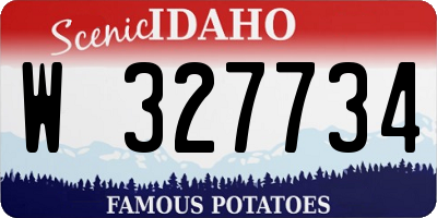 ID license plate W327734