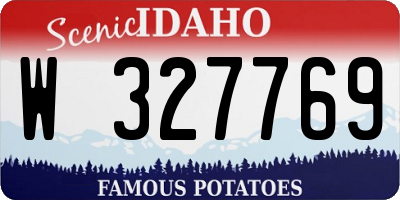 ID license plate W327769