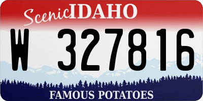 ID license plate W327816