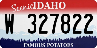 ID license plate W327822