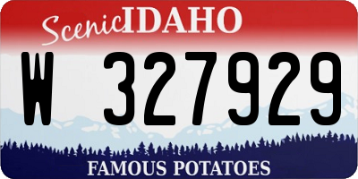 ID license plate W327929