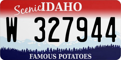 ID license plate W327944