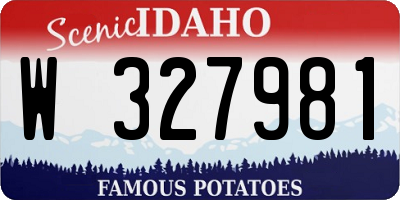 ID license plate W327981
