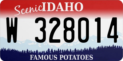 ID license plate W328014