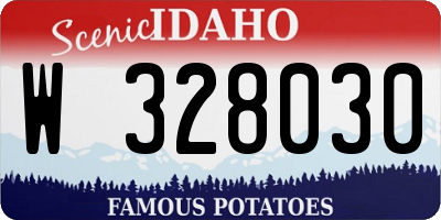 ID license plate W328030