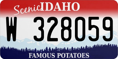 ID license plate W328059
