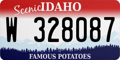 ID license plate W328087