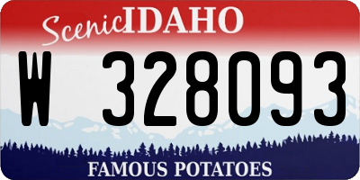 ID license plate W328093
