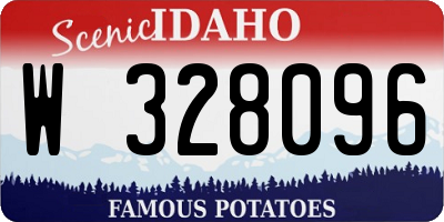 ID license plate W328096