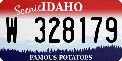 ID license plate W328179