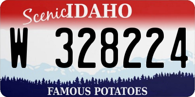 ID license plate W328224