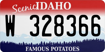 ID license plate W328366