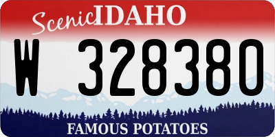 ID license plate W328380