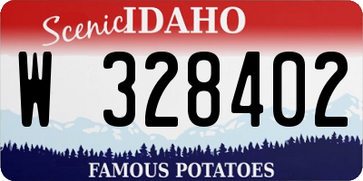 ID license plate W328402