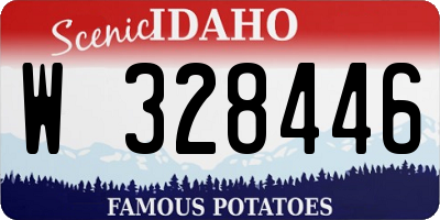 ID license plate W328446