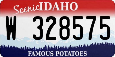 ID license plate W328575
