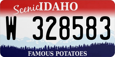 ID license plate W328583