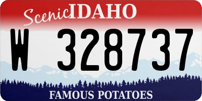 ID license plate W328737