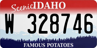 ID license plate W328746