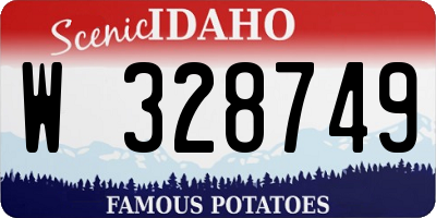 ID license plate W328749