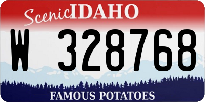 ID license plate W328768