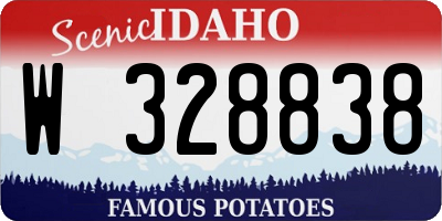 ID license plate W328838